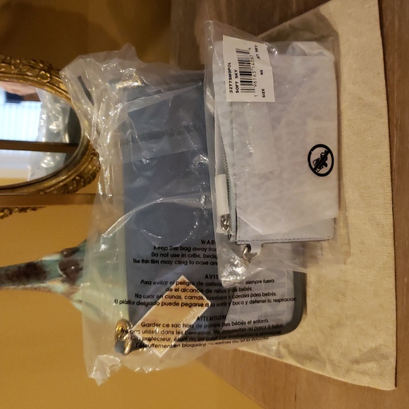 NWT! SET! Michael Kors Sylvia Signature Crossbody Purse & Card Coin Key Holder - Picture 8 of 8